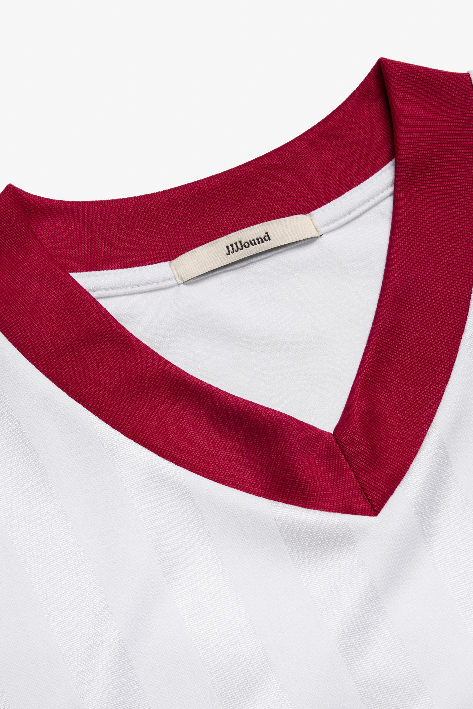90s V-Neck Soccer Shirt - White/Red