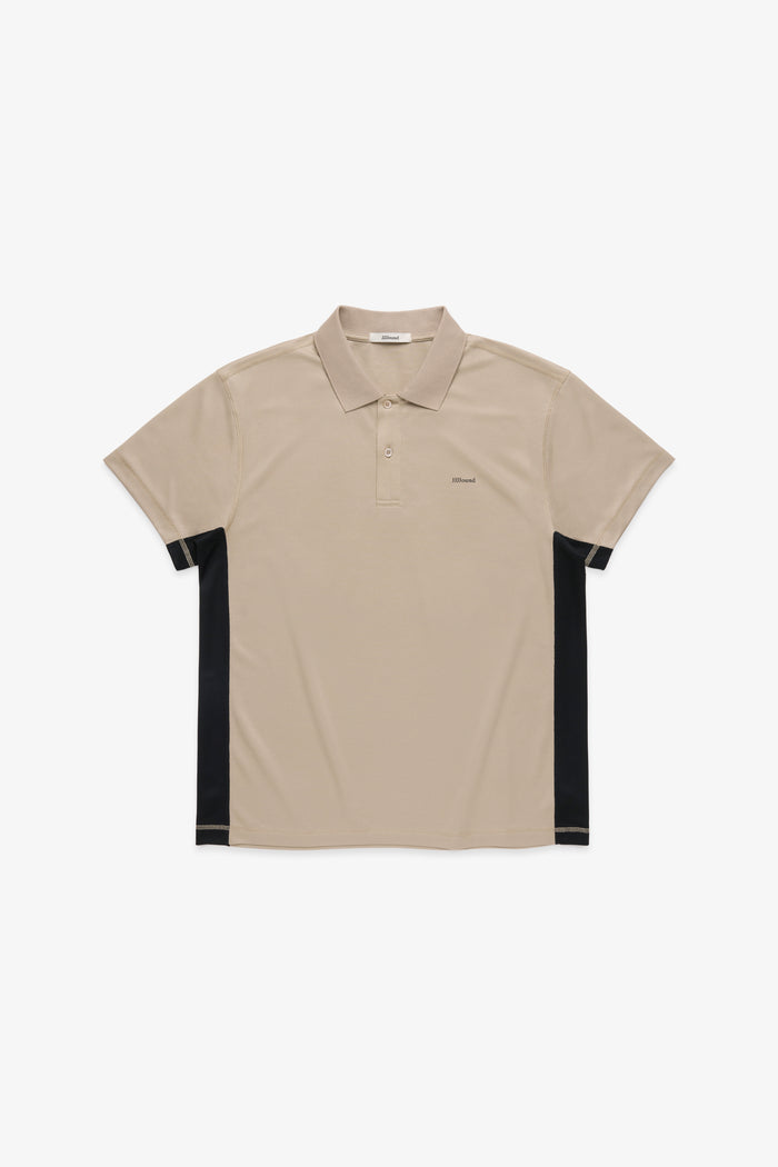Warm Up Polo Shirt - Taupe/Black