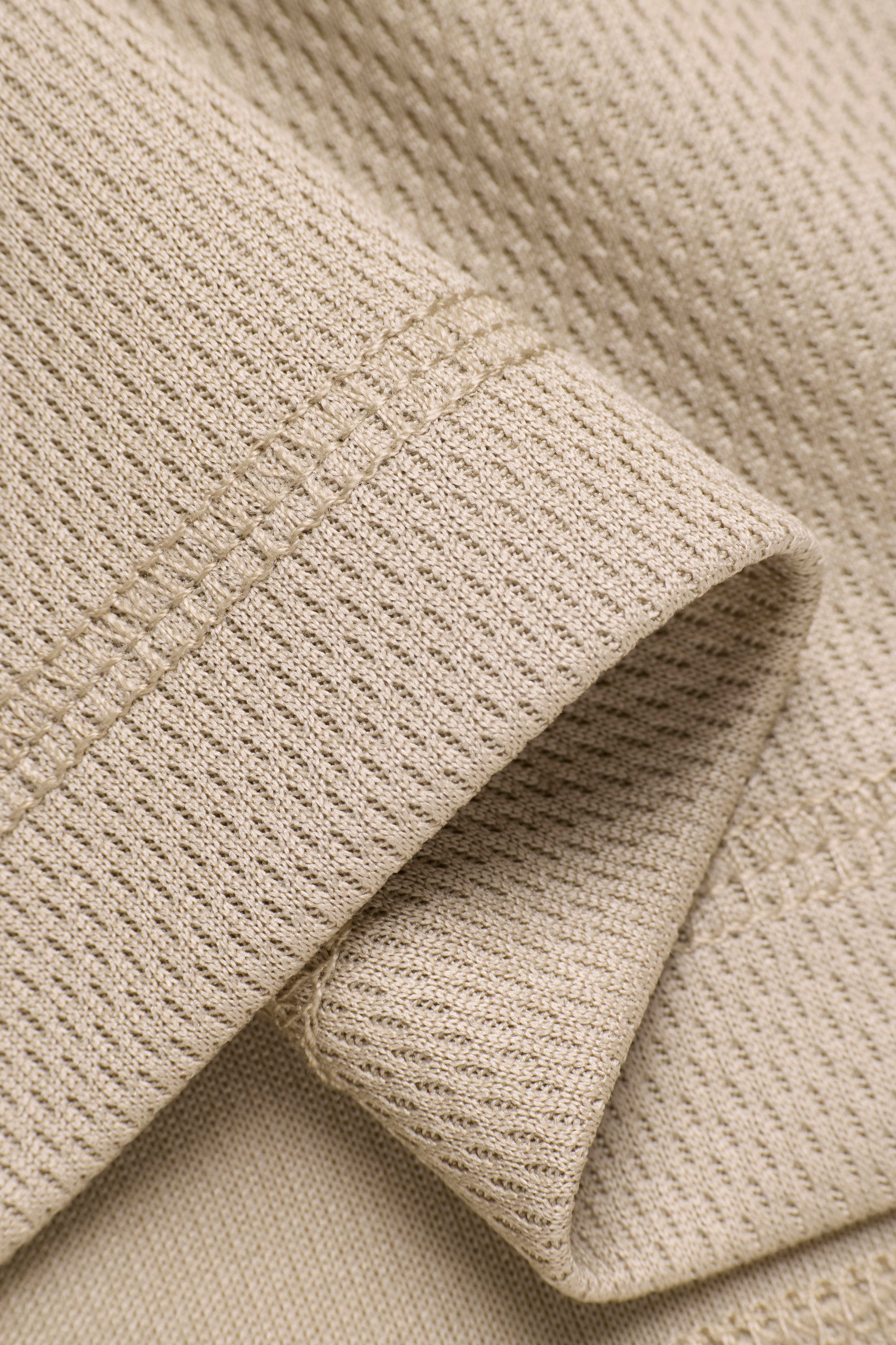 Warm Up Polo Shirt - Taupe/Black