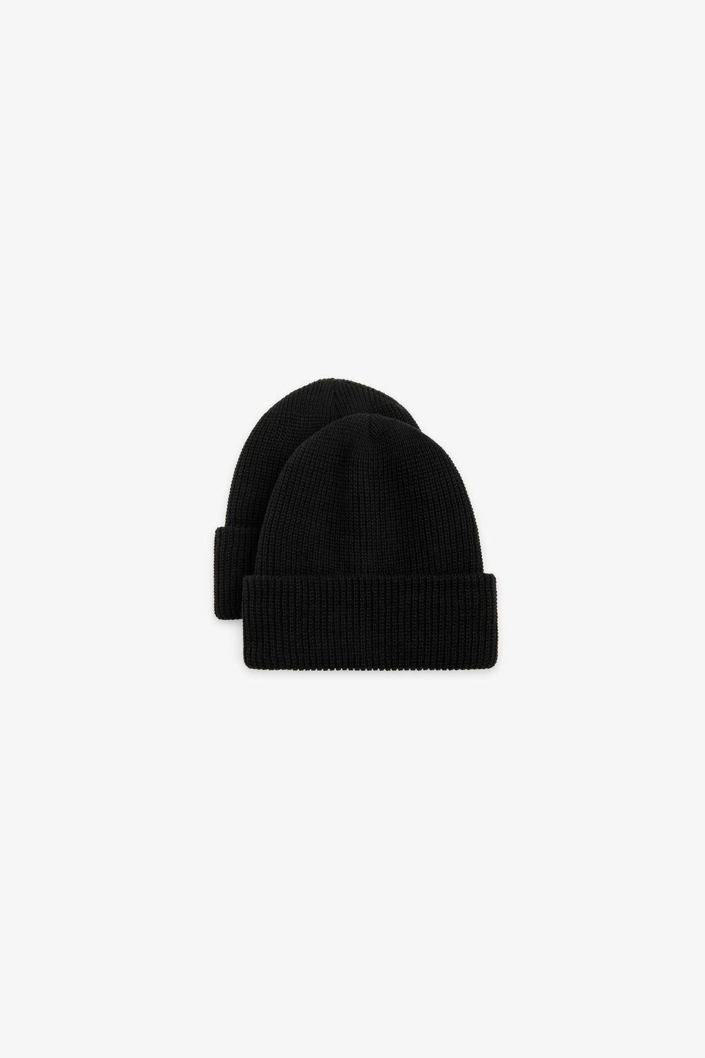 2 Pack Watch Cap Beanie - Black