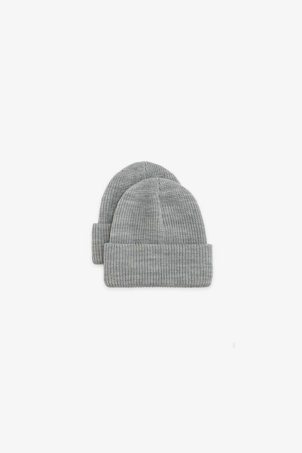 2 Pack Watch Cap Beanie - Grey