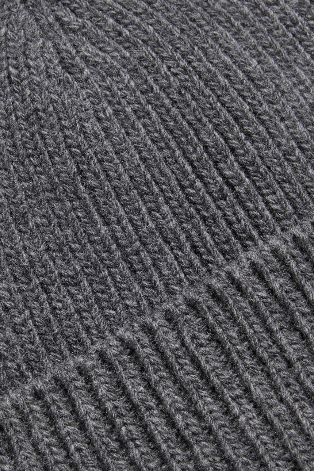 Single Layer Wool Watch Cap - Charcoal Mix