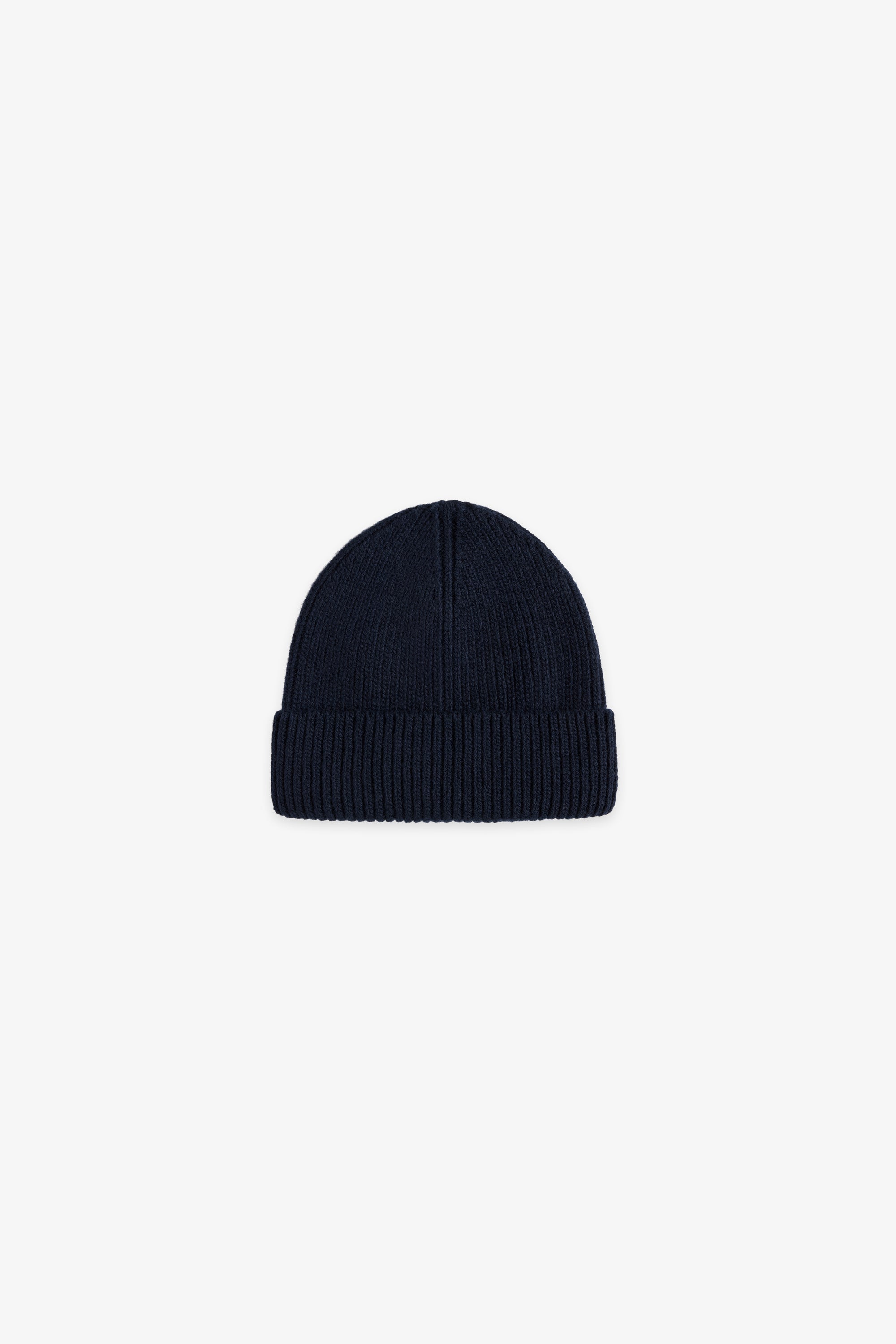 Single Layer Wool Watch Cap - Navy