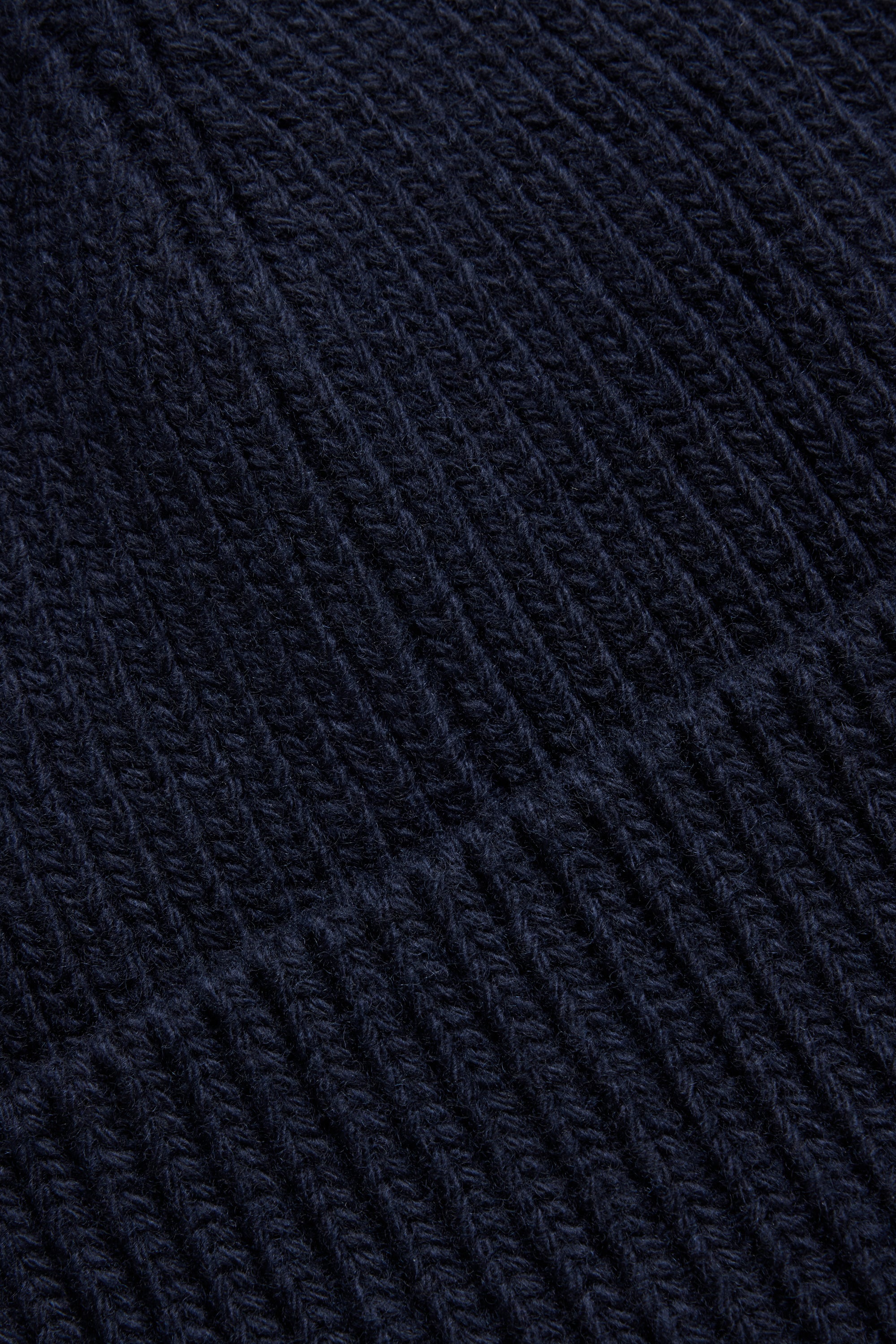 Single Layer Wool Watch Cap - Navy