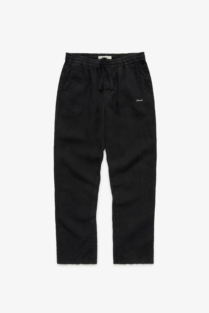 Logo Weekend Linen Pant - Black
