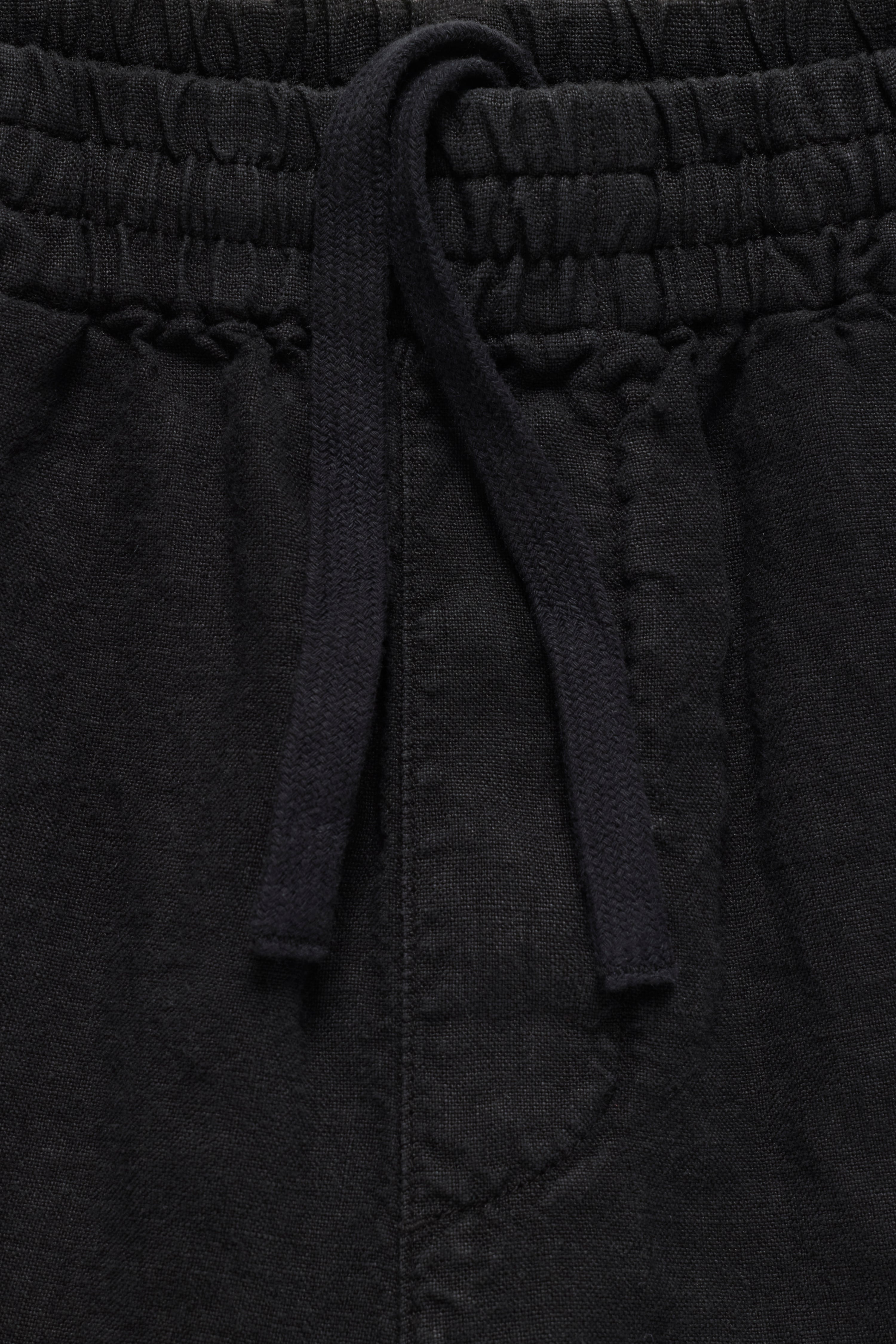 Logo Weekend Linen Short - Black – JJJJound