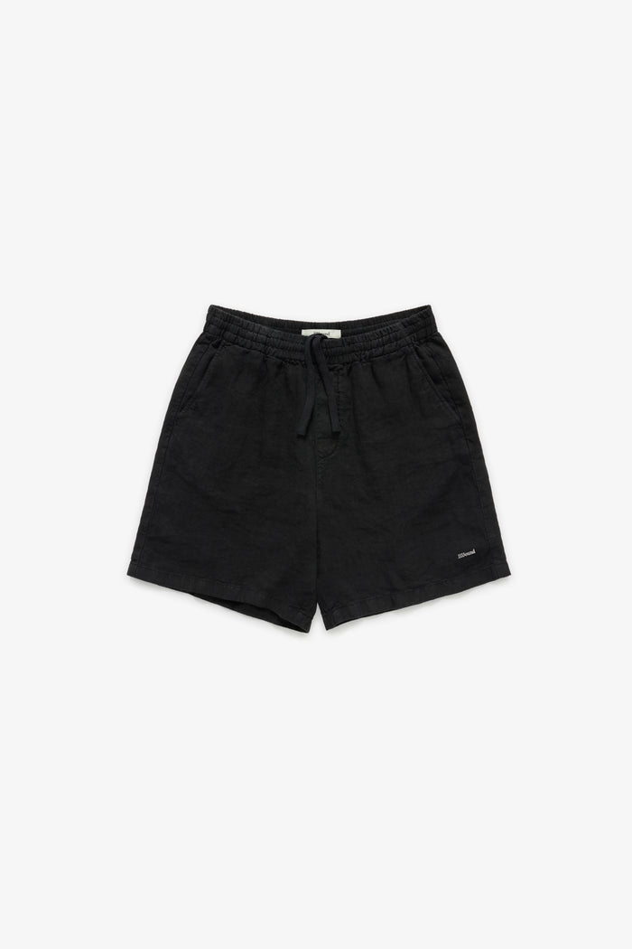 Logo Weekend Linen Short - Black