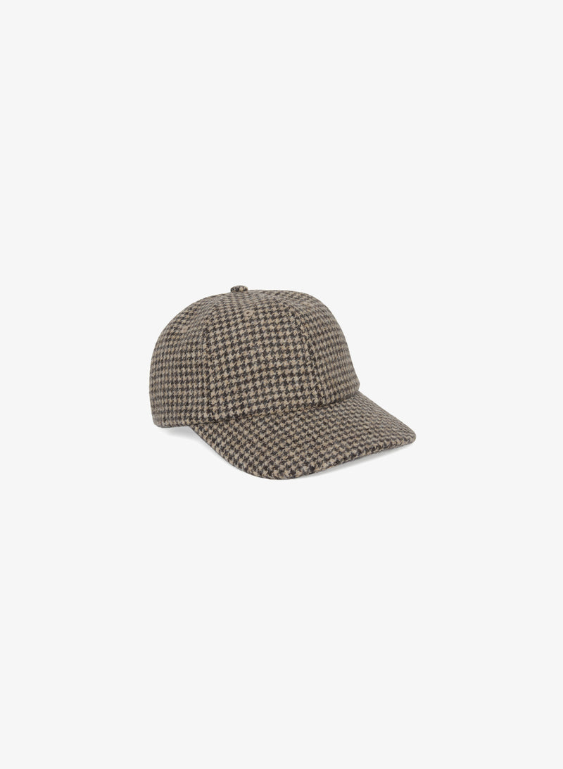 Weekend Wool Cap - Brown Houndstooth – JJJJound