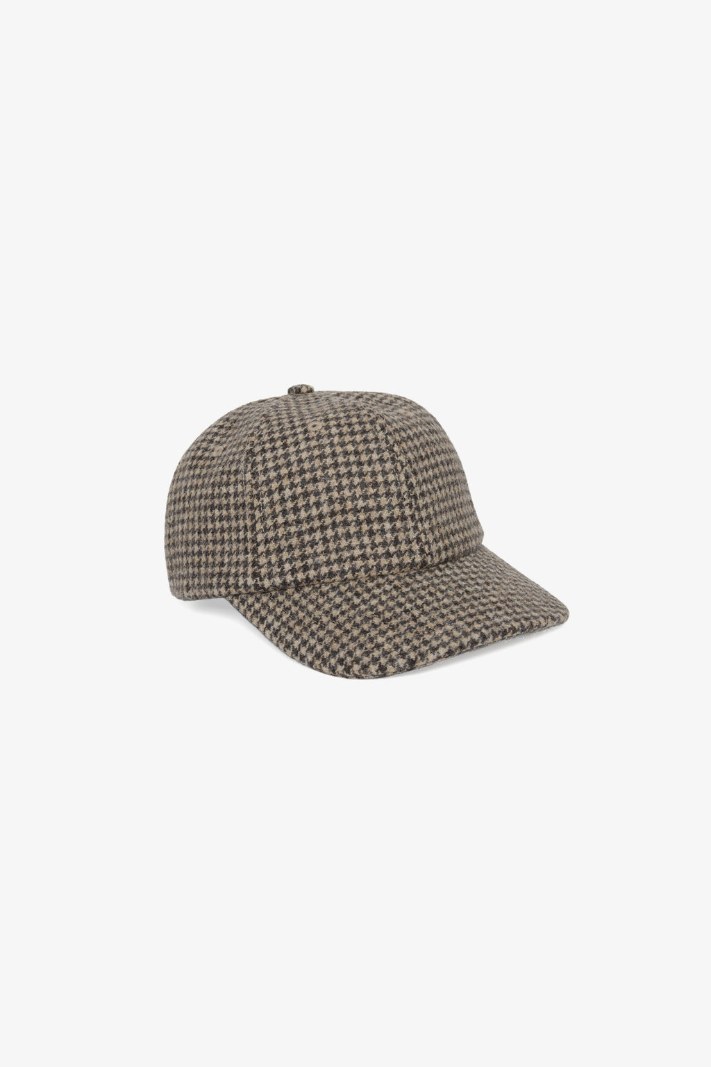 Weekend Wool Cap - Brown Houndstooth
