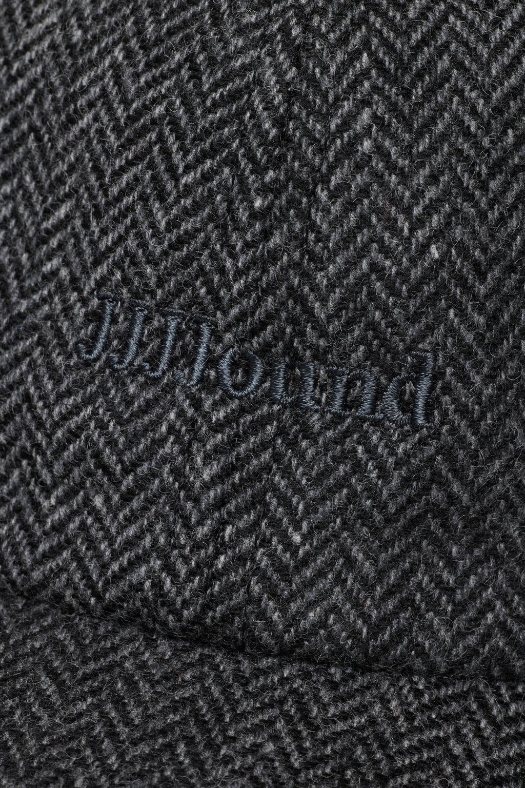 Logo Weekend Wool Cap - Charcoal Herringbone