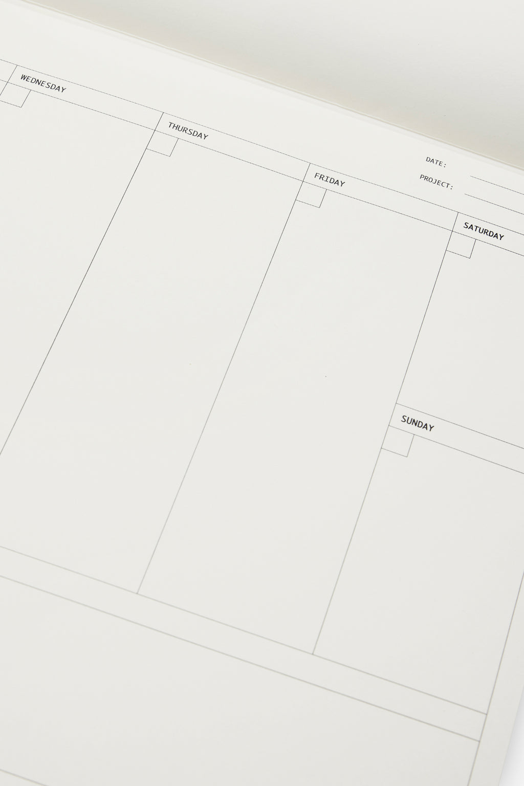 Weekly Planner 11 x 8.5 - Natural