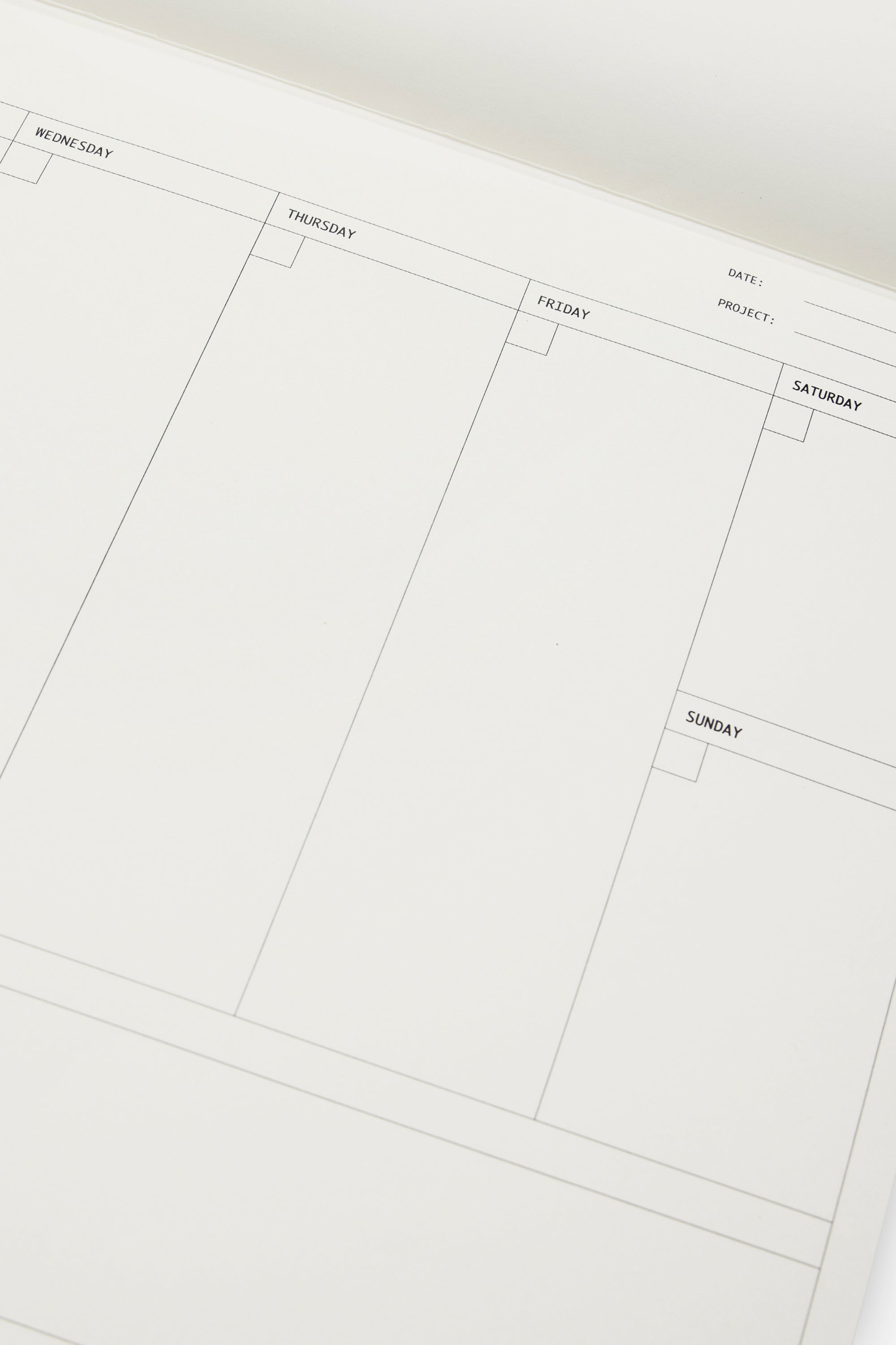 Weekly Planner 11 x 8.5 - Natural