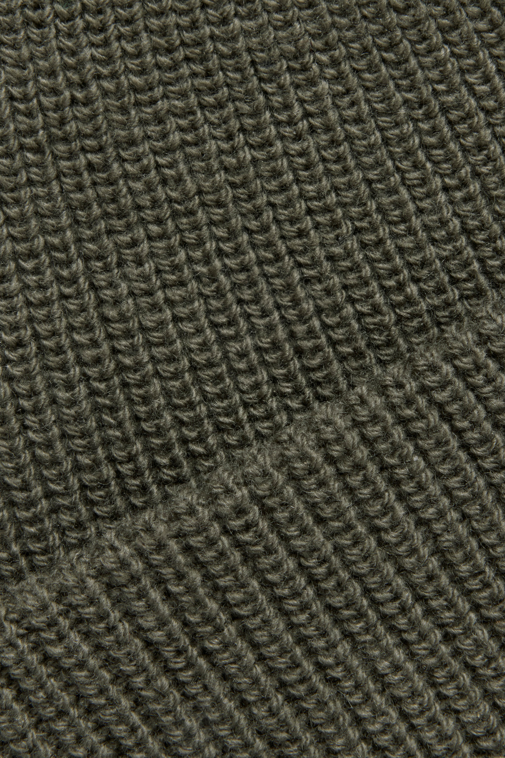 Double Layer Wool Beanie - Olive